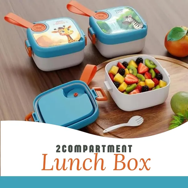 2_Compartment_Lunch_Box_For_Kids_|_Bpa-Free_Plastic_|_500_Ml_|_Leak-Proof_With_Fork_|_Food_Grade_Tiffin_For_School,_Picnic_&_Outdoor_Use_(Print_May_Vary)