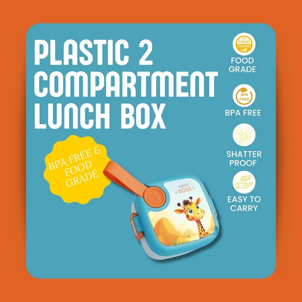 2_Compartment_Lunch_Box_For_Kids_|_Bpa-Free_Plastic_|_500_Ml_|_Leak-Proof_With_Fork_|_Food_Grade_Tiffin_For_School,_Picnic_&_Outdoor_Use_(Print_May_Vary)