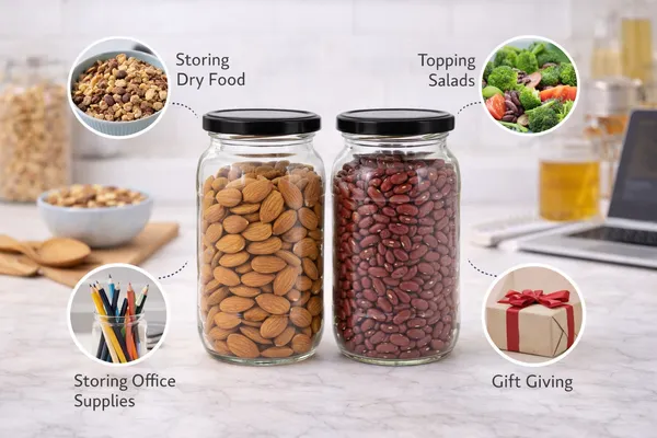 Set_Of_12_Big_Round_Glass_Jar_Containers_For_Kitchen_Storage_With_Airtight_Black_Lid_|1000_Ml