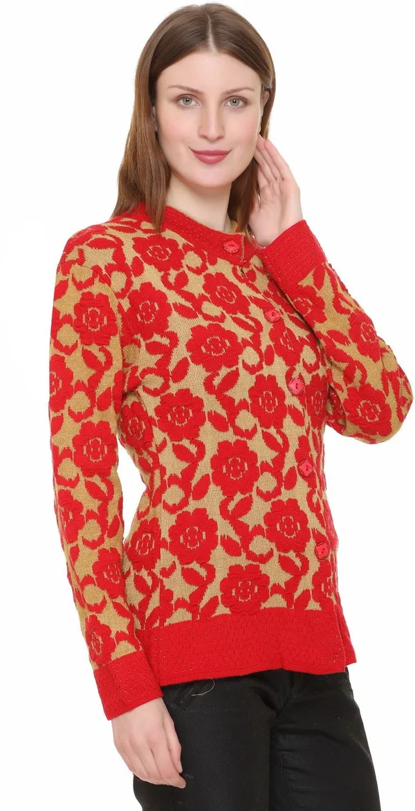 Multicolor_Acrylic_Blend_Regular_Casual_Sweater_For_Women
