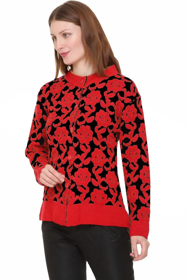 Red_Acrylic_Blend_Regular_Casual_Sweater_For_Women