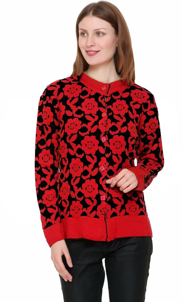 Red_Acrylic_Blend_Regular_Casual_Sweater_For_Women