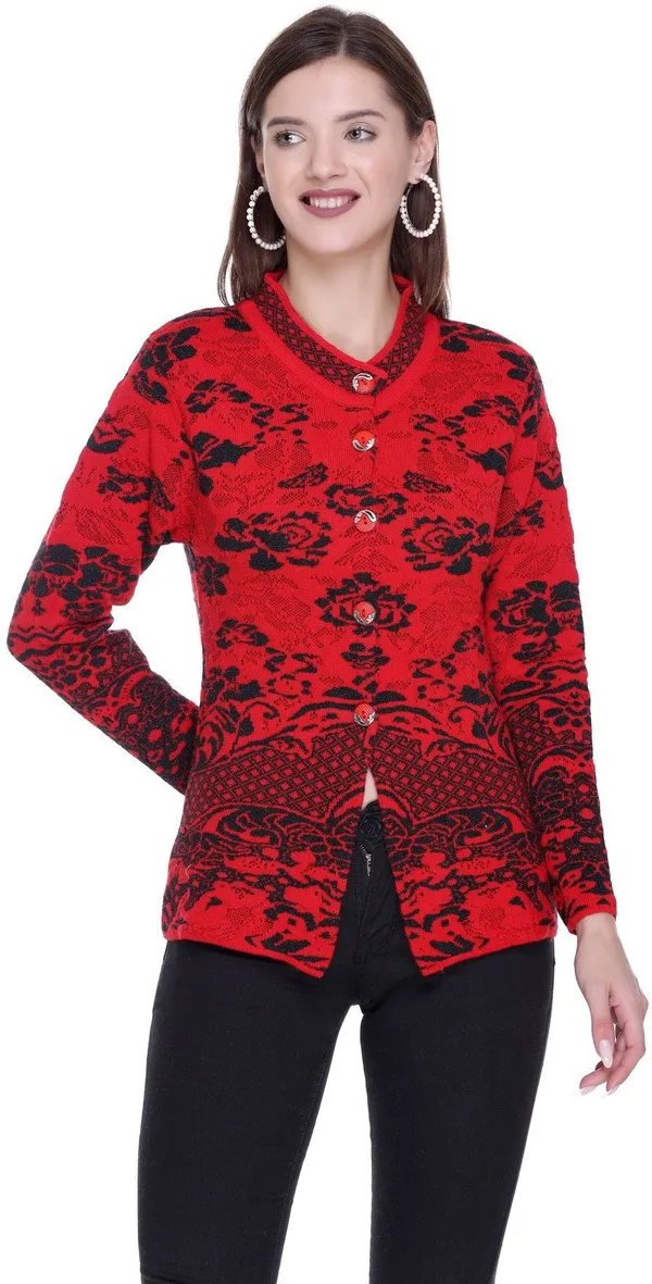 Red_Acrylic_Blend_Regular_Casual_Sweater_For_Women