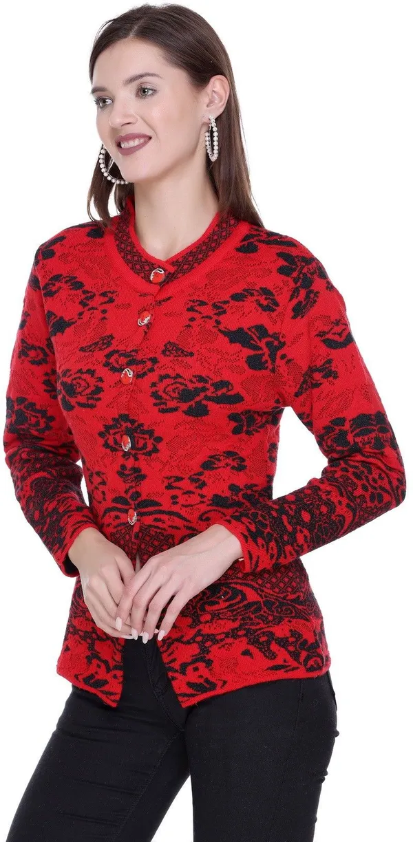Red_Acrylic_Blend_Regular_Casual_Sweater_For_Women