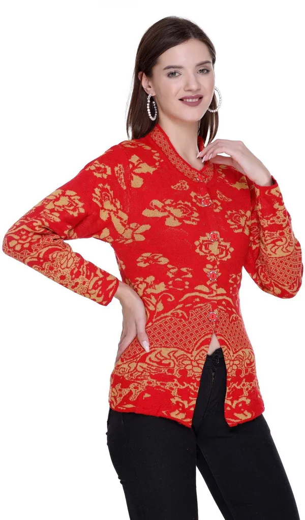 Red_Acrylic_Blend_Regular_Casual_Sweater_For_Women