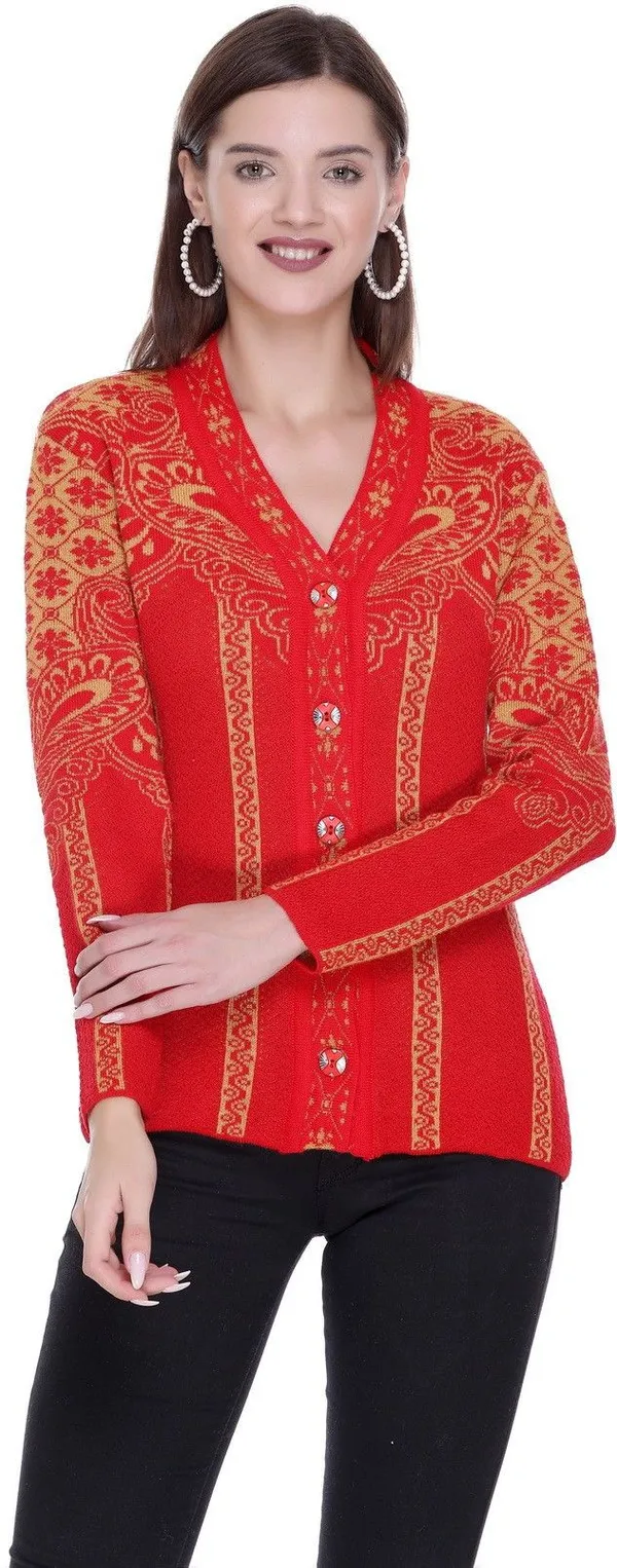 Red_Acrylic_Blend_Regular_Casual_Sweater_For_Women