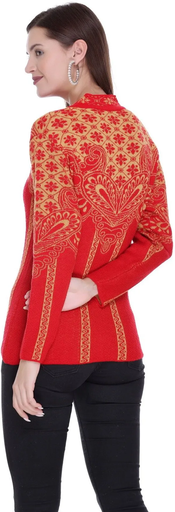 Red_Acrylic_Blend_Regular_Casual_Sweater_For_Women