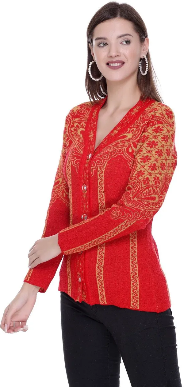 Red_Acrylic_Blend_Regular_Casual_Sweater_For_Women