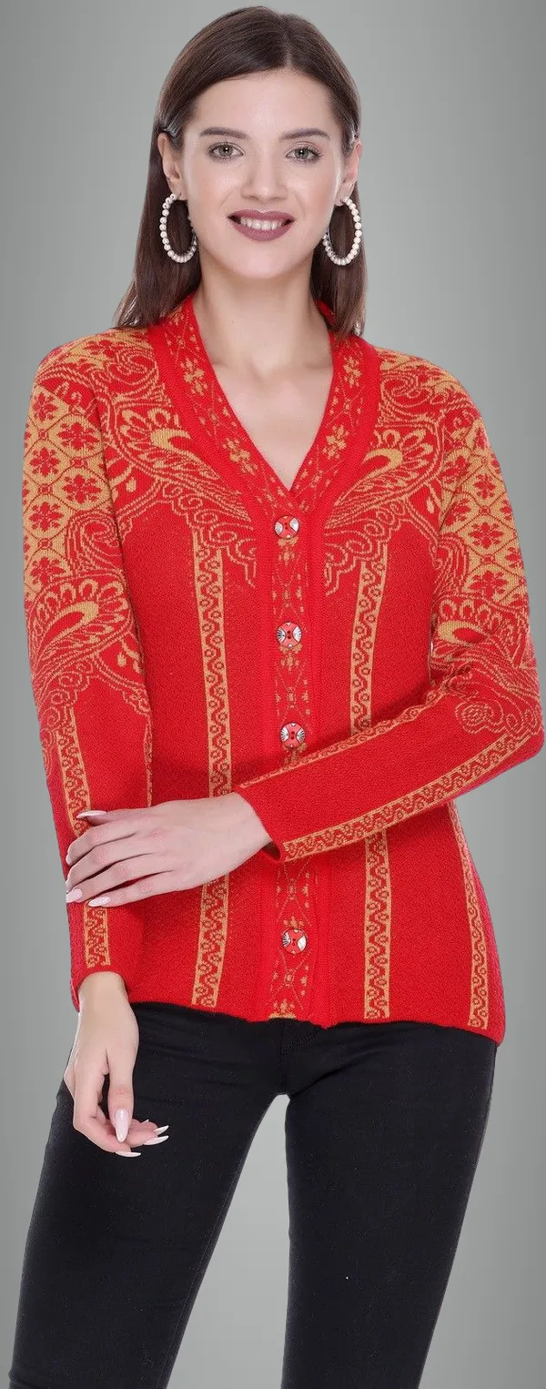Red_Acrylic_Blend_Regular_Casual_Sweater_For_Women