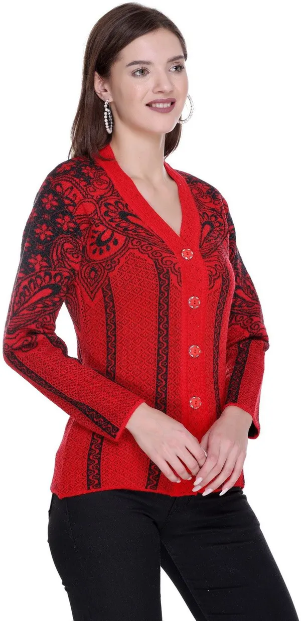 Red_Acrylic_Blend_Regular_Casual_Sweater_For_Women