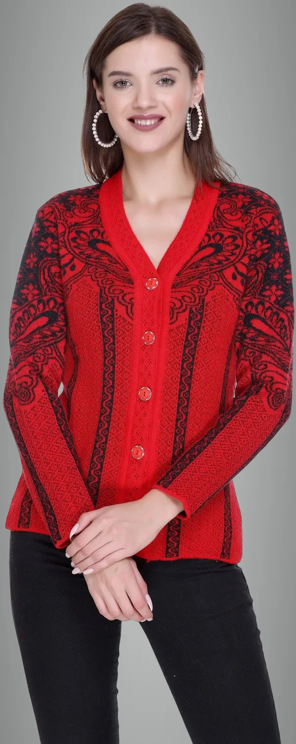 Red_Acrylic_Blend_Regular_Casual_Sweater_For_Women