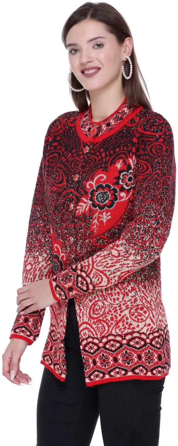 Red_Acrylic_Blend_Regular_Casual_Sweater_For_Women