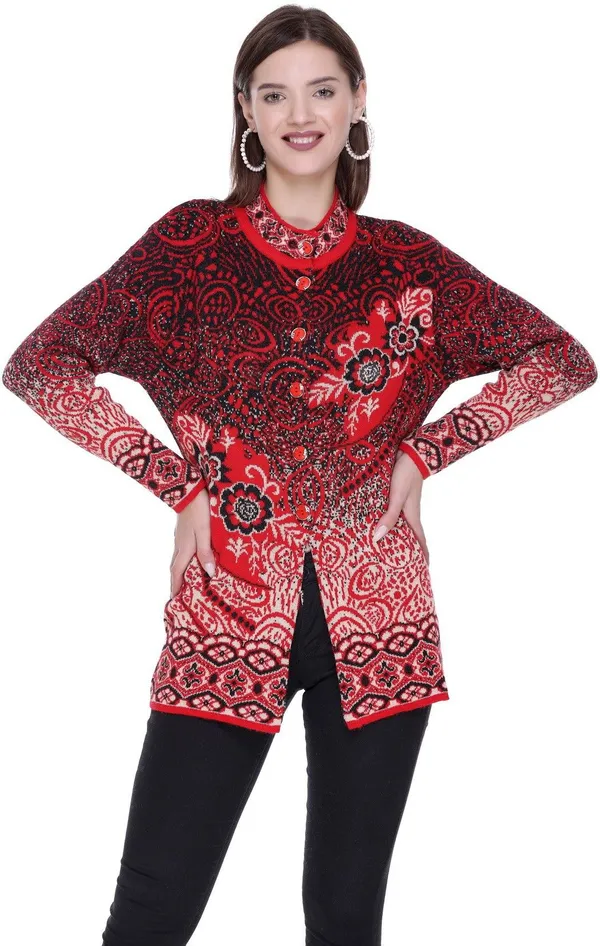 Red_Acrylic_Blend_Regular_Casual_Sweater_For_Women