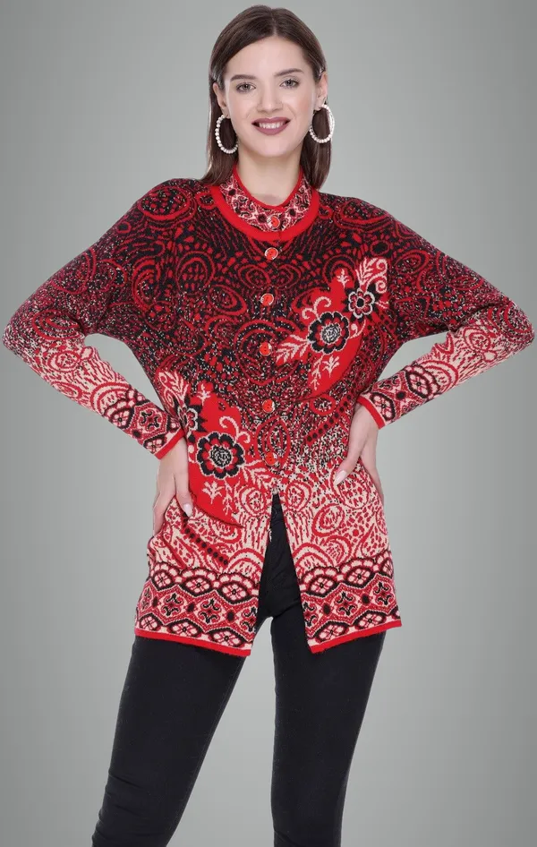 Red_Acrylic_Blend_Regular_Casual_Sweater_For_Women