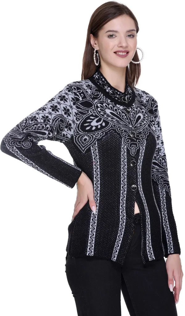 Black_Acrylic_Blend_Regular_Casual_Sweater_For_Women