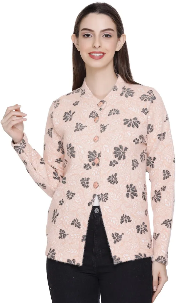 Beige_Acrylic_Blend_Regular_Casual_Sweater_For_Women