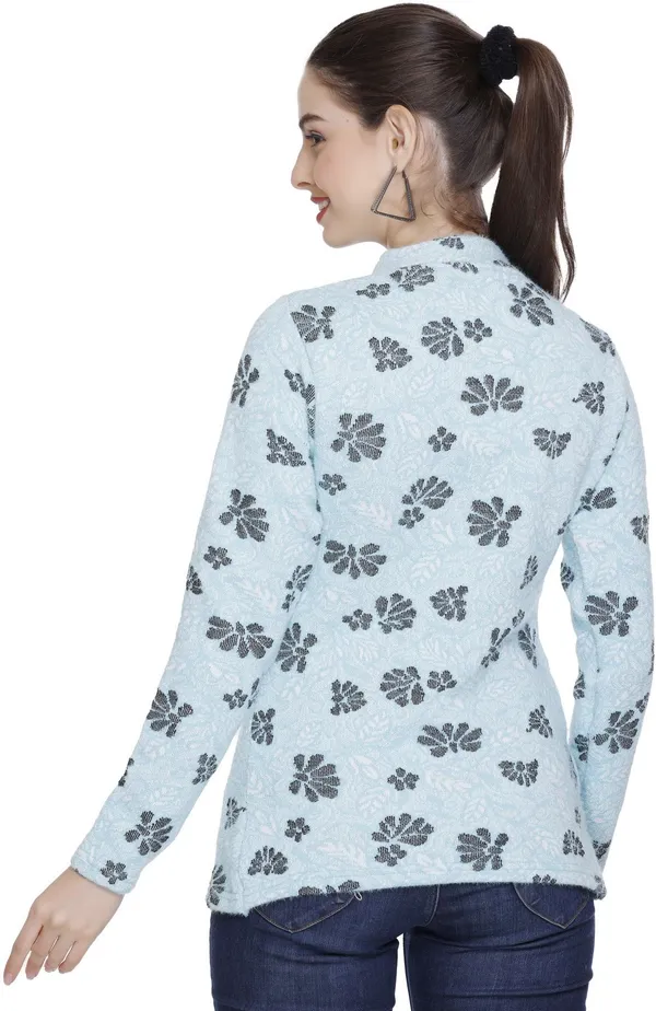 Light_Blue_Acrylic_Blend_Regular_Casual_Sweater_For_Women