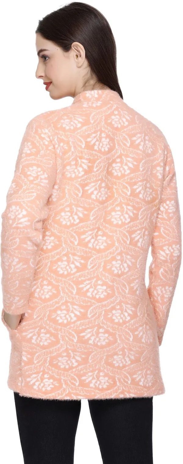 Pink_Wool_Blend_Regular_Casual_Sweater_For_Women