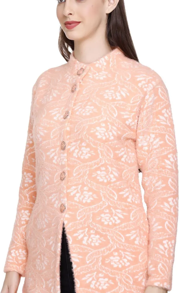 Pink_Wool_Blend_Regular_Casual_Sweater_For_Women