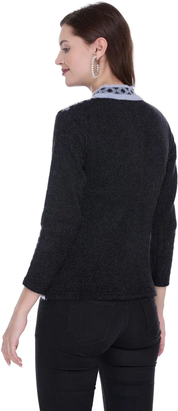 Black_Acrylic_Blend_Regular_Casual_Sweater_For_Women