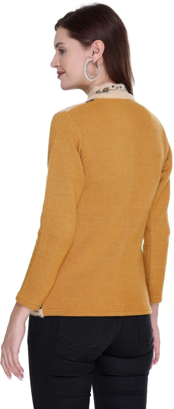 Yellow_Acrylic_Blend_Regular_Casual_Sweater_For_Women