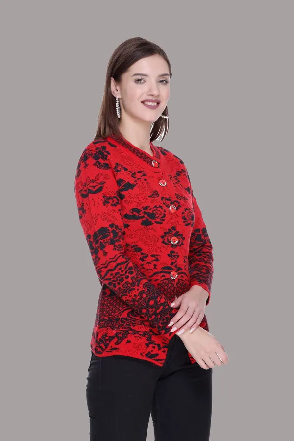 Red_Acrylic_Blend_Regular_Casual_Sweater_For_Women