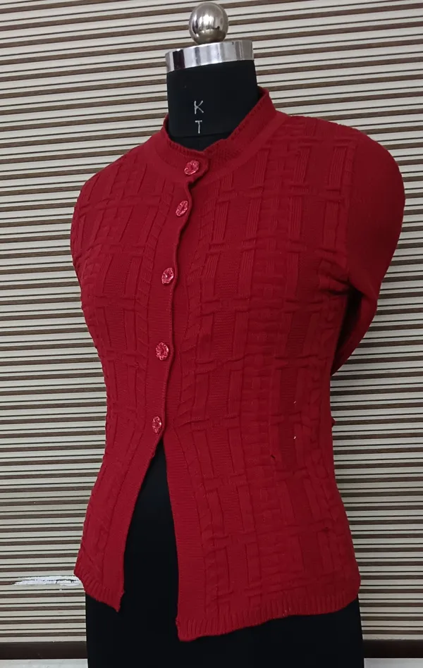 Maroon_Cotton_Blend_Regular_Casual_Sweater_For_Women