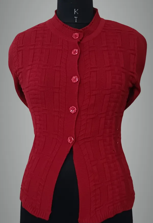 Maroon_Cotton_Blend_Regular_Casual_Sweater_For_Women