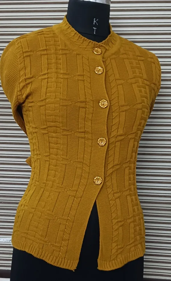 Yellow_Cotton_Blend_Regular_Casual_Sweater_For_Women