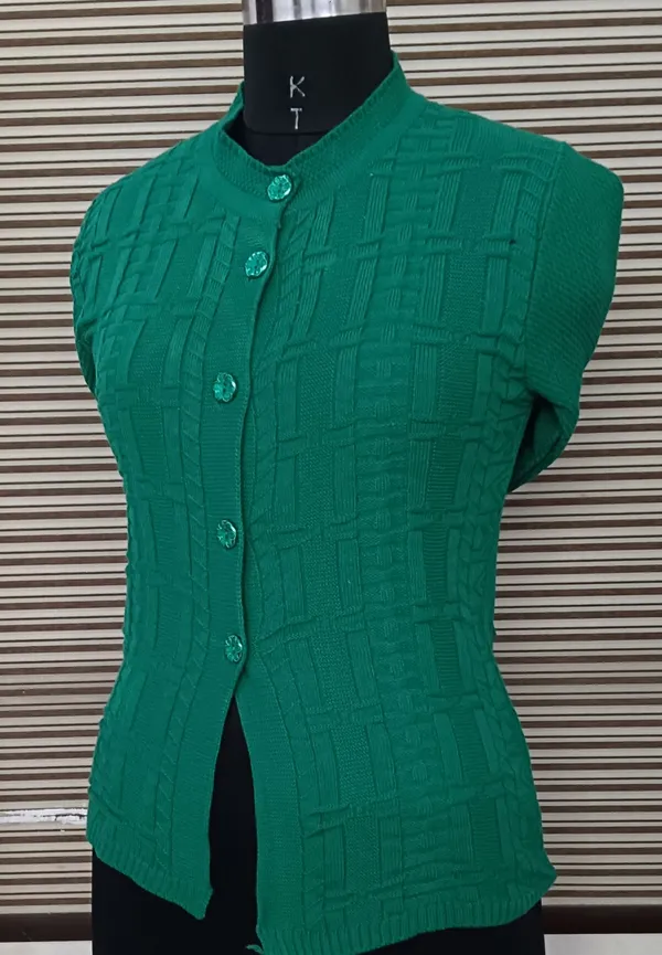 Green_Cotton_Blend_Regular_Casual_Sweater_For_Women