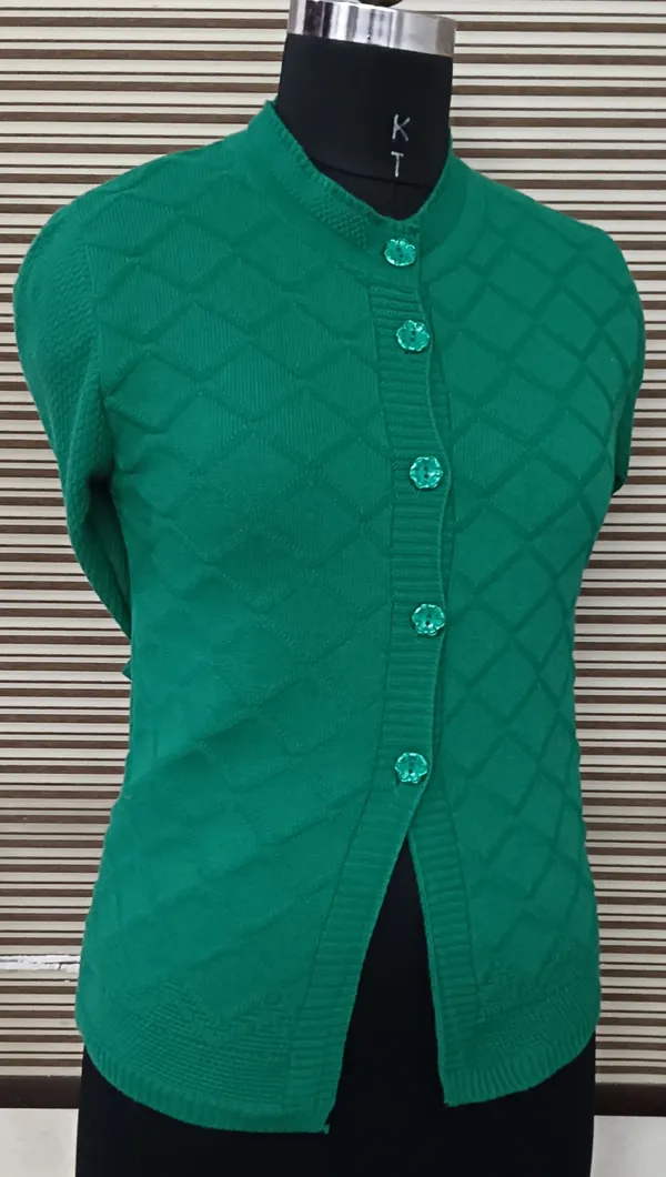Green_Cotton_Blend_Regular_Casual_Sweater_For_Women