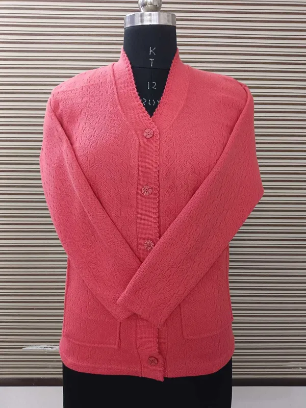 Pink_Acrylic_Blend_Regular_Casual_Sweater_For_Women