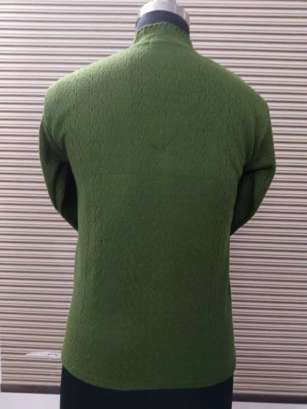 Dark_Green_Acrylic_Blend_Regular_Casual_Sweater_For_Women
