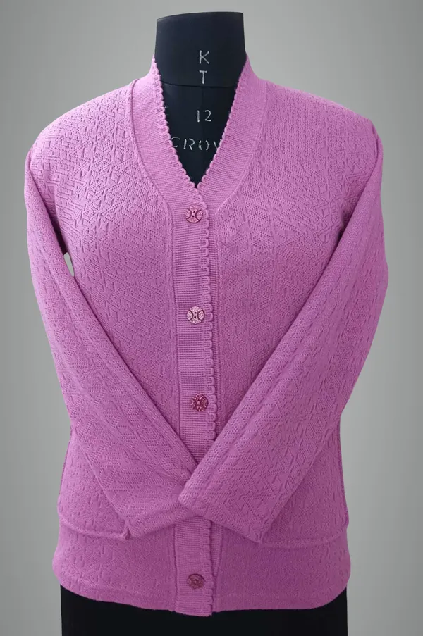Pink_Acrylic_Blend_Regular_Casual_Sweater_For_Women