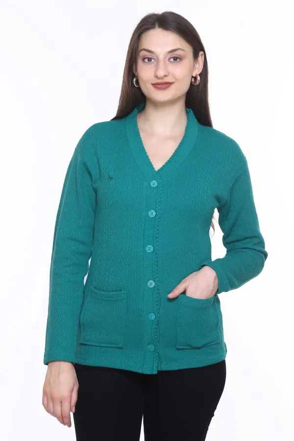 Green_Cotton_Blend_Regular_Casual_Sweater_For_Women