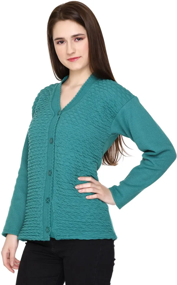 Light_Blue_Acrylic_Blend_Regular_Casual_Sweater_For_Women