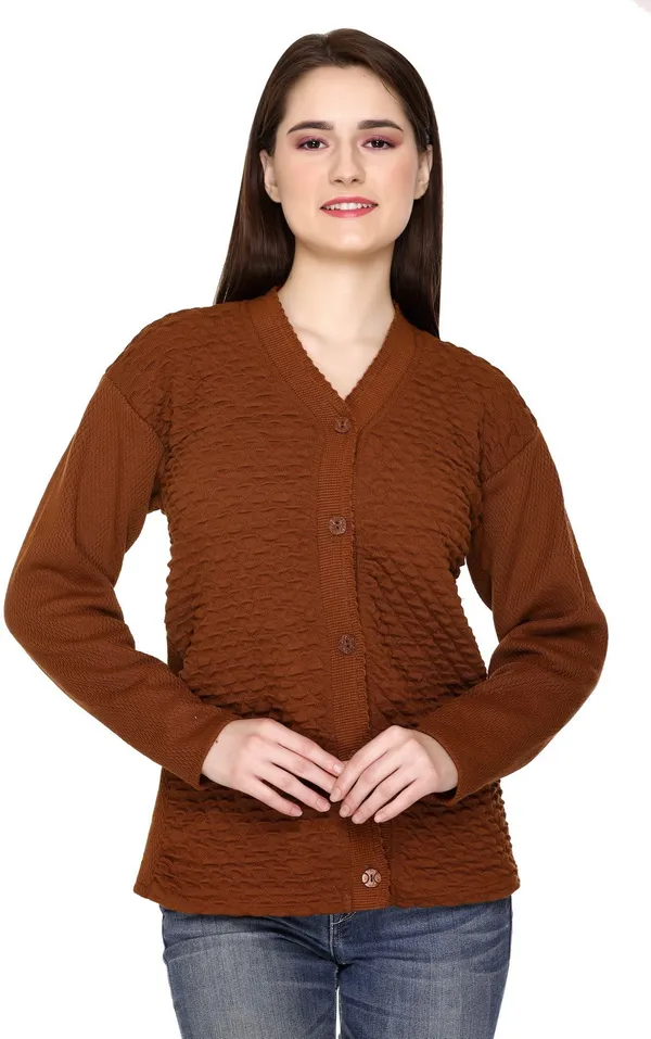 Brown_Acrylic_Blend_Regular_Casual_Sweater_For_Women