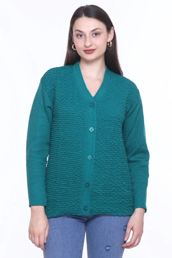 Green_Cotton_Blend_Regular_Casual_Sweater_For_Women