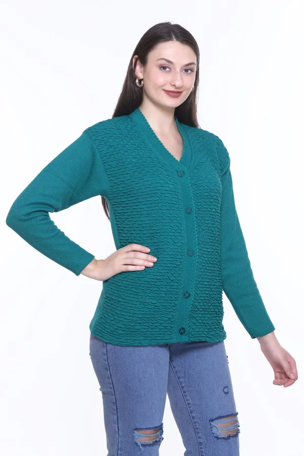 Green_Cotton_Blend_Regular_Casual_Sweater_For_Women