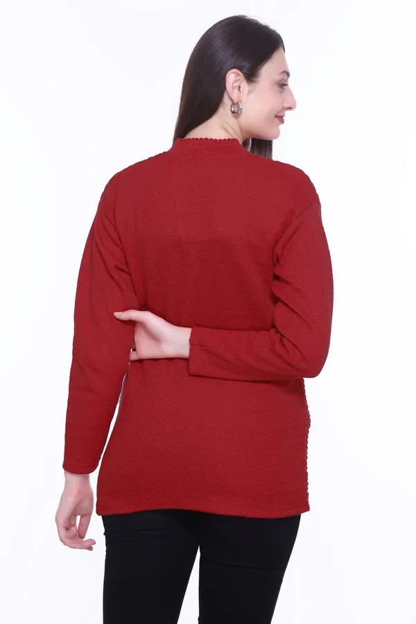 Maroon_Cotton_Blend_Regular_Casual_Sweater_For_Women