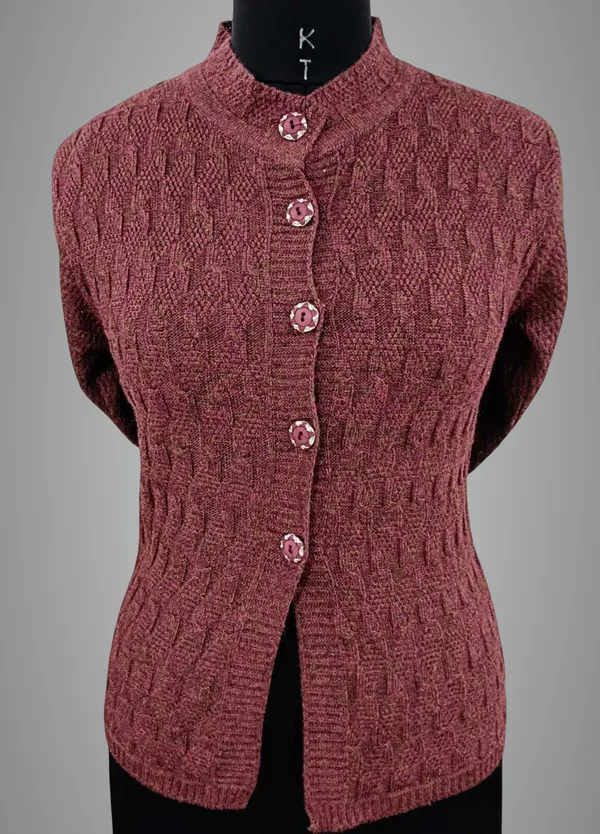 Brown_Cotton_Blend_Regular_Casual_Sweater_For_Women