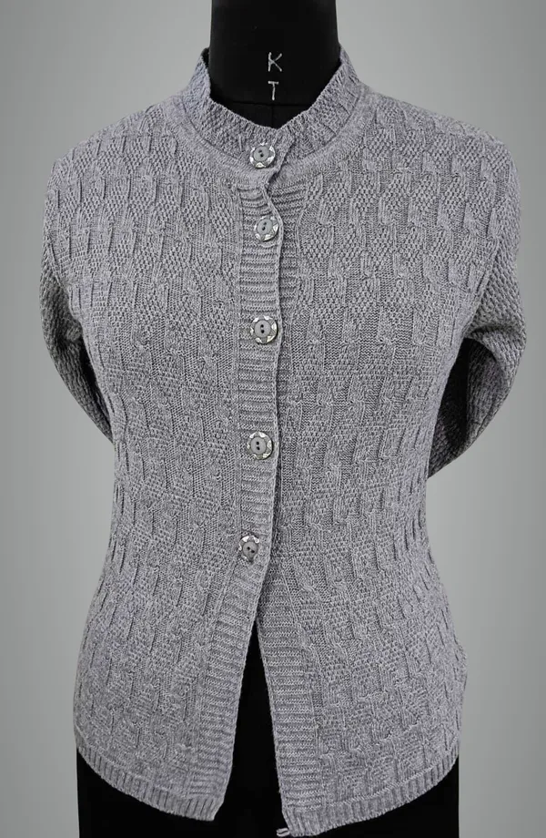 Grey_Cotton_Blend_Regular_Casual_Sweater_For_Women