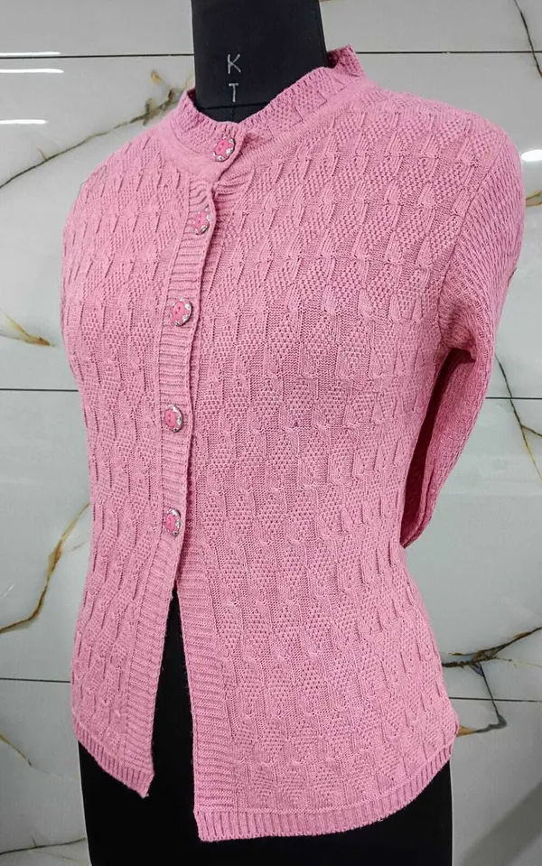 Pink_Cotton_Blend_Regular_Casual_Sweater_For_Women