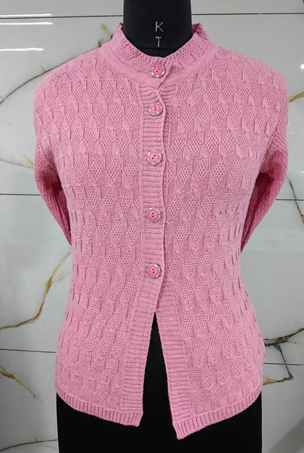 Pink_Cotton_Blend_Regular_Casual_Sweater_For_Women