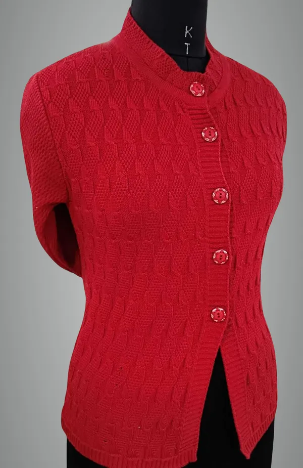 Red_Cotton_Blend_Regular_Casual_Sweater_For_Women