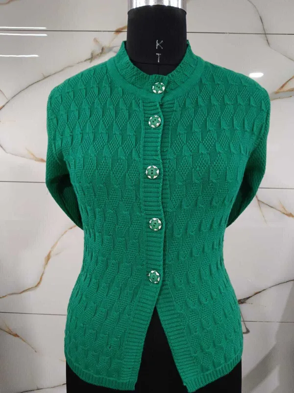 Green_Cotton_Blend_Regular_Casual_Sweater_For_Women