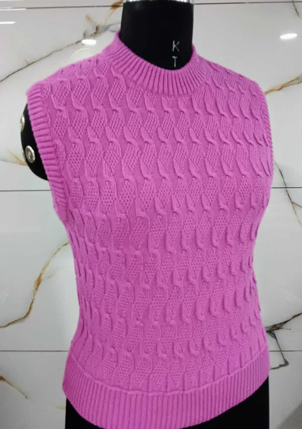 Pink_Cotton_Blend_Regular_Casual_Sweater_For_Women