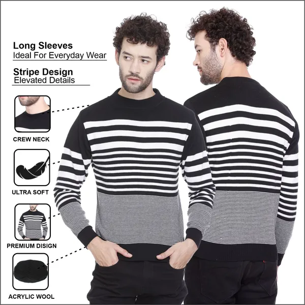 Multicolor_Wool_Blend_Regular_Casual_Sweater_For_Men