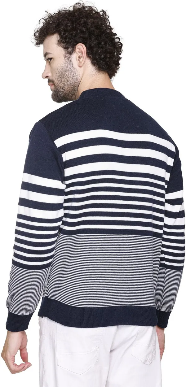 Blue_Wool_Blend_Regular_Casual_Sweater_For_Men