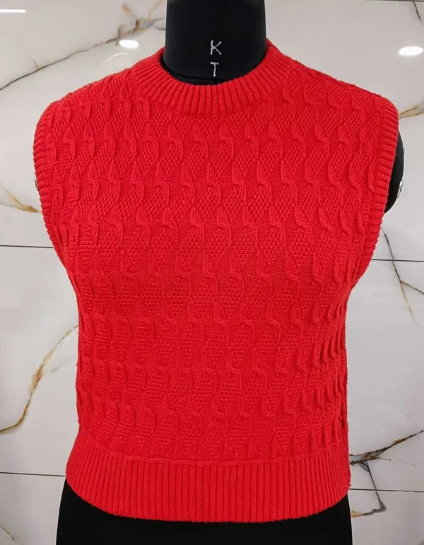 Red_Cotton_Blend_Regular_Casual_Sweater_For_Women